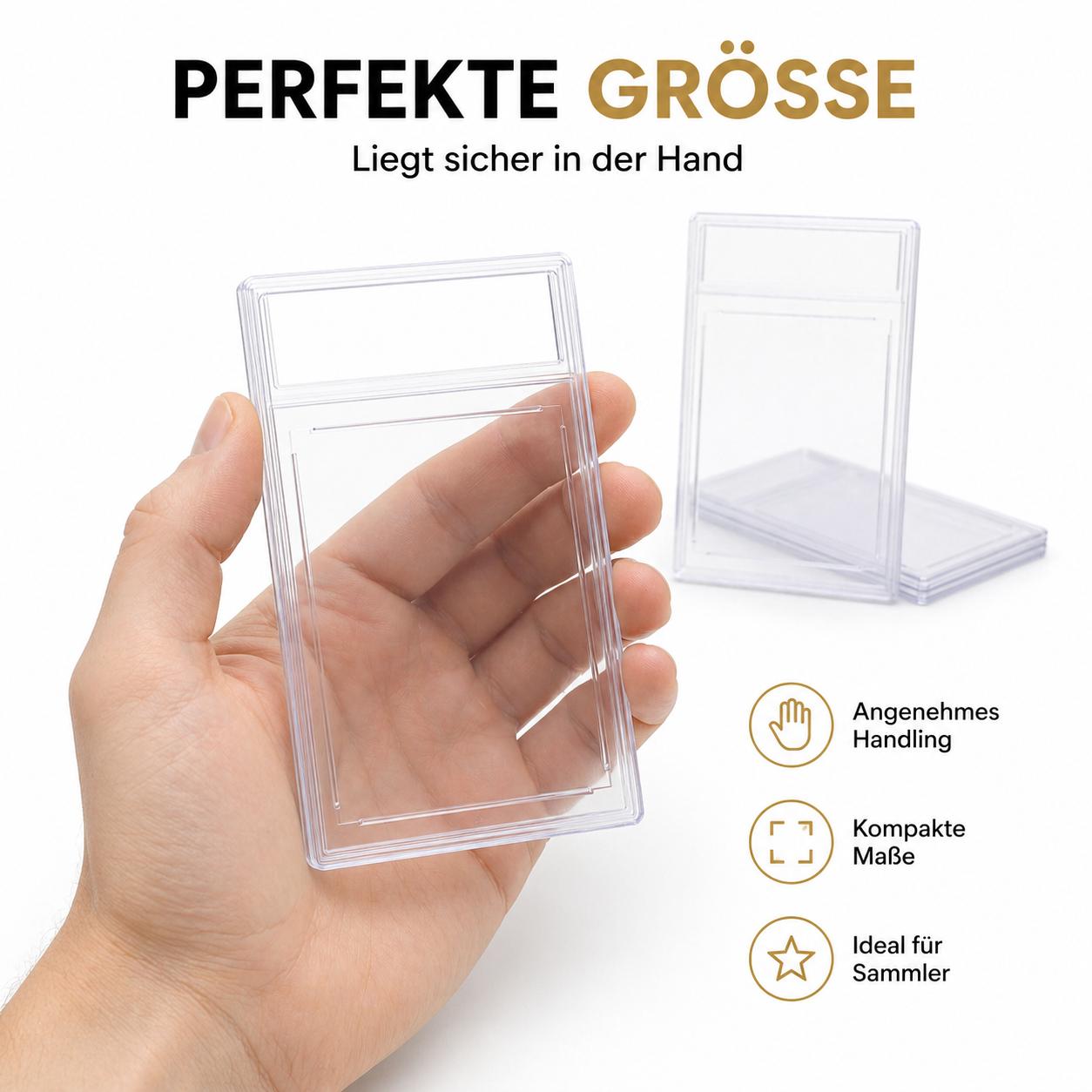 Cezala Premium Acryl Card Slab – Schutz & Präsentation für Sammelkarten | 10 Stück