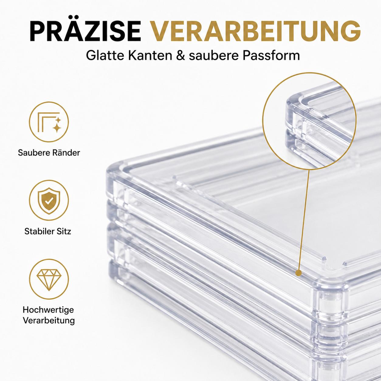Cezala Premium Acryl Card Slab – Schutz & Präsentation für Sammelkarten | 1 Stück