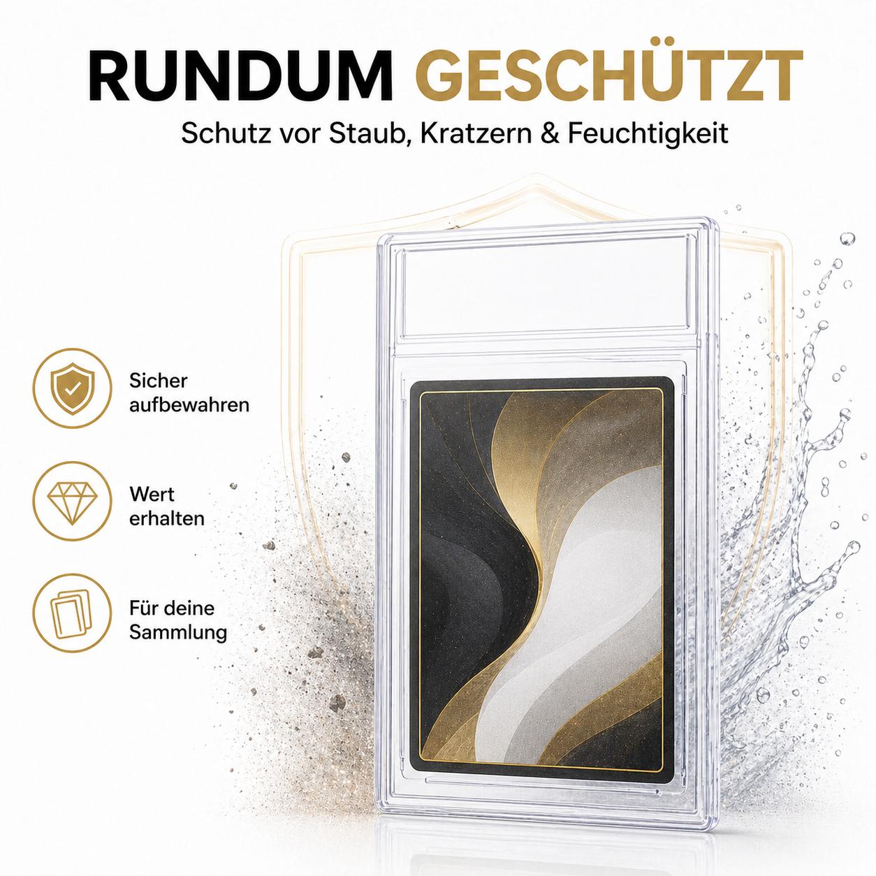 Cezala Premium Acryl Card Slab – Schutz & Präsentation für Sammelkarten | 1 Stück