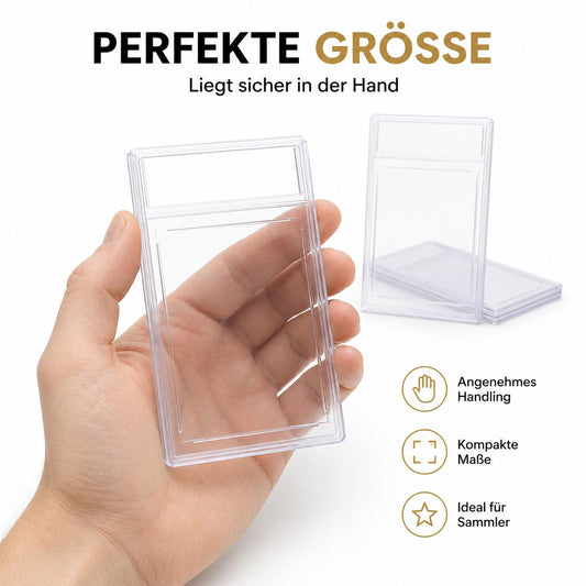 Cezala Premium Acryl Card Slab – Schutz & Präsentation für Sammelkarten | 20 Stück Vorteilspack